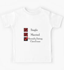 Mentally Dating Chris Evans Kids Tee
