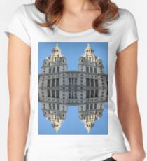  Architectural fantasies on the theme of Manhattan Women's Fitted Scoop T-Shirt