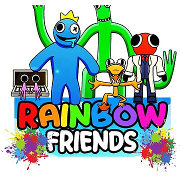 Rainbow Friends Hug it Out  Art Board Print for Sale by shifflette1