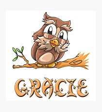 Gracie Owl Photographic Print