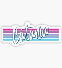 Catania Vintage Retro 70s Throwback Sticker
