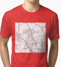 Reinickendorf - Berlin - Germany - Minimalist Design Map Tri-blend T-Shirt