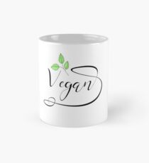 Lustige vegane Zitat-Grün-Blätter - organischer vegetarischer Tieraktivist Tasse (Standard)