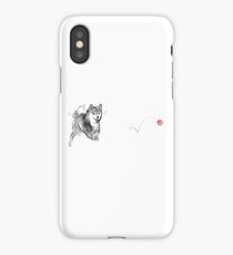 Shiba and red ball iPhone Case