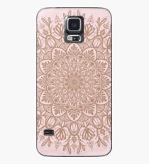 Rose Gold Beige Mandala Hülle & Skin für Samsung Galaxy