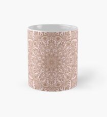 Rose Gold Beige Mandala Tasse