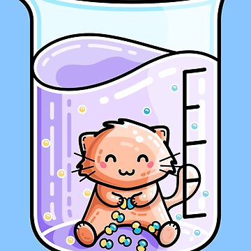 Artwork thumbnail, Catalyst Cute Chemistry Cat Pun by freeves