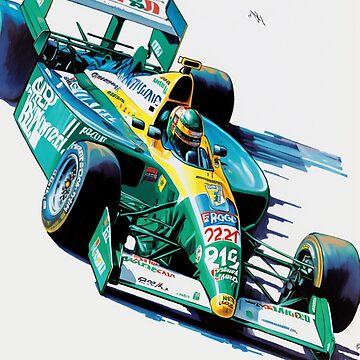 Benetton Jos Verstappen 1994 F1 Car Art | Benetton B194 | Art | Gift |  Poster