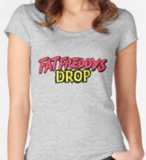 Fetter Freddys Tropfen Tailliertes Rundhals-Shirt