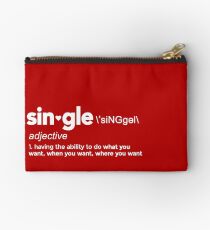 Single Definition for Singles Awareness Day Studio Pouch