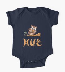 Hue Owl Short Sleeve Baby One-Piece