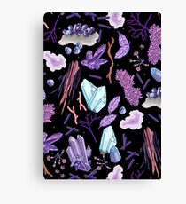 Crystals and stones Canvas Print