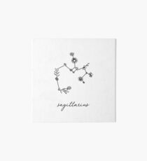 Sagittarius Zodiac Wildflower Constellation Art Board