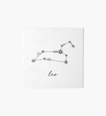 Leo Zodiac Wildflower Constellation Art Board