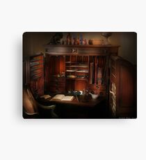 Pharmacist Desk Canvas Print