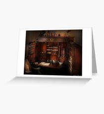 Pharmacist Desk Greeting Card