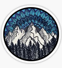 Mountain Mandala Sticker