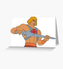 He-man Filmation style Greeting Card