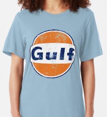 Gulf Racing Retro Slim Fit T-Shirt