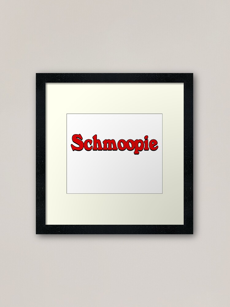 Alternate view of Schmoopie sticker Framed Art Print