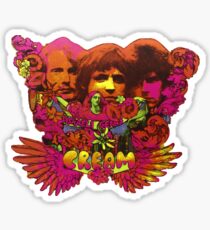 Cream band psychedelic album cover Sticker