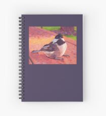 Chickadee Fledgling Chick Spiral Notebook