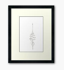 Journey to Enlightenment // Unalome Framed Print