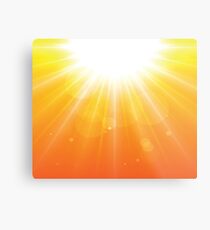Sunburst Abstract Art Metal Print