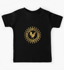 Gewinner Winner Chicken Dinner Goldenes Huhn Kinder T-Shirt