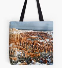 Snow on Bryce Amphitheater Tote Bag
