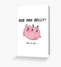 Waddle's Belly Greeting Card