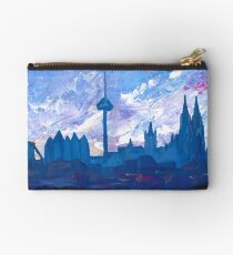 Köln Germany Panorama Skyline mit Hohenzollern Brücke Täschchen