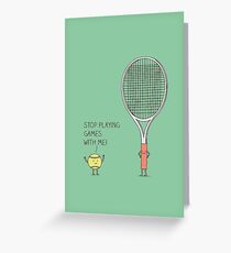 Angry ball Greeting Card