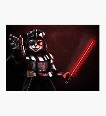 Black cat warrior Photographic Print
