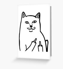 F*ckU Cat - Lord Nermal Greeting Card