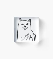 F*ckU Cat - Lord Nermal Acrylic Block