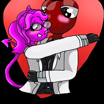 Red X Magenta (Rainbow Friends OC X Canon) Art Board Print for