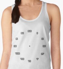 Clock dial with Roman numerals Women's Tank Top