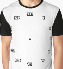 Clock dial with Roman numerals Graphic T-Shirt
