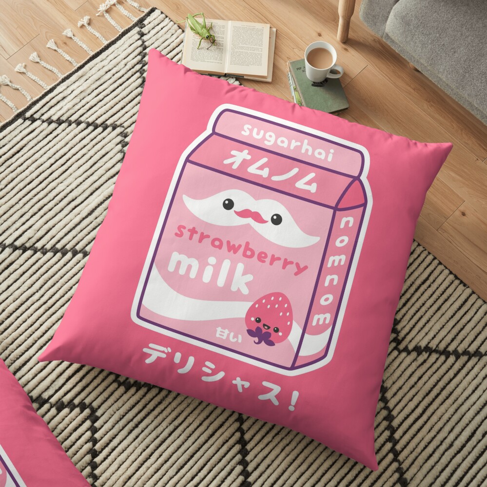 strawberry milk pillow pet