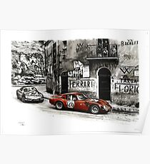 Póster Targa Florio 1966. Alfa Romeo TZ-2