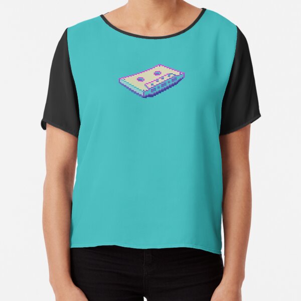 Vaporwave Cassette Chiffon Top
