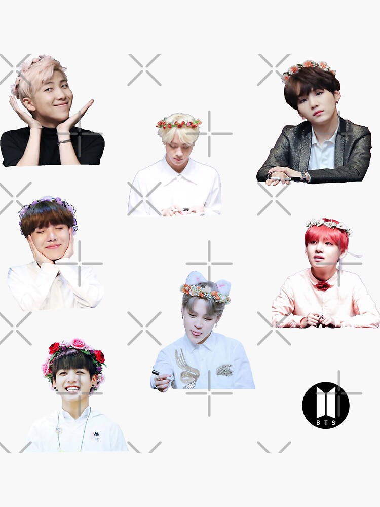 bts sticker sheet sticker by lightdreamers redbubble