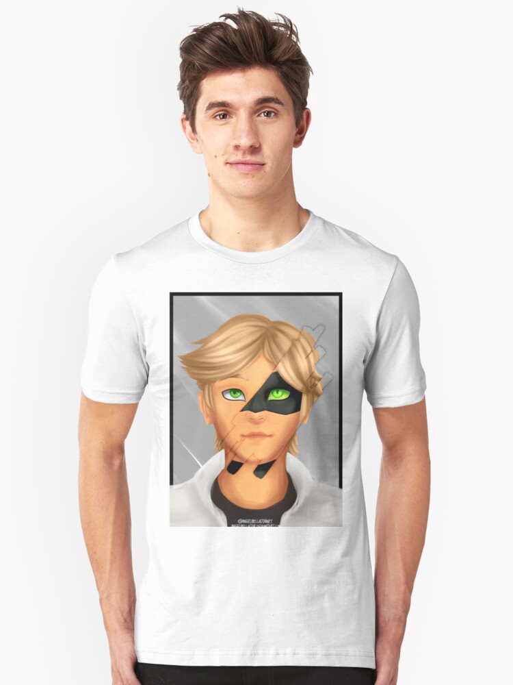 Miraculous Reveal Series Adrien Chat Noir T Shirt By Feli Collante