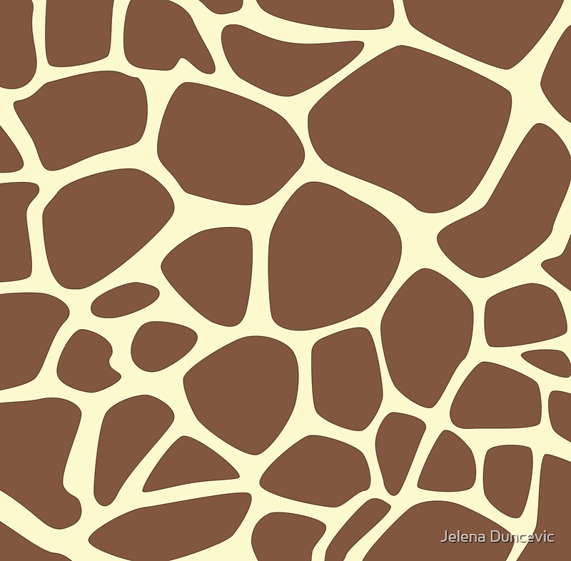 "Animal Print (Giraffe Pattern) - Brown Yellow " by sitnica | Redbubble