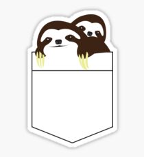 2 Pocket Sloths Sticker