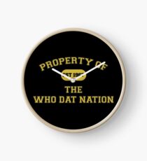 Who Dat Nation Clock