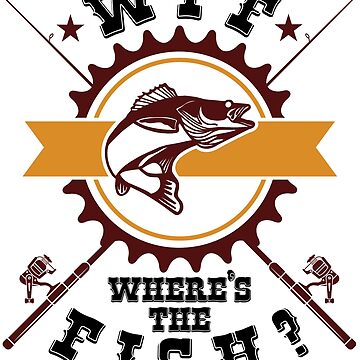 WTF Where's The Fish? Fishing Outdoor sports | Sticker