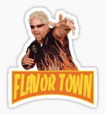 FLAVOR TOWN USA - GUY FlERl Sticker