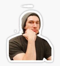 adam driver - beanie 1/2 Sticker